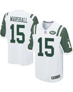 Jets #15 Brandon Marshall White Youth Stitched NFL Elite Jersey