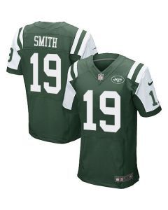 Jets #19 Devin Smith Green Team Color Men's Stitched NFL Elite Jersey