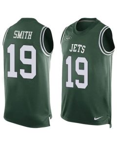 Jets #19 Devin Smith Green Team Color Men's Stitched NFL Limited Tank Top Jersey