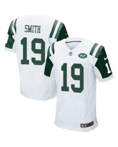 Jets #19 Devin Smith White Men's Stitched NFL Elite Jersey