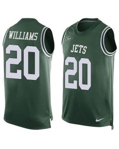 Jets #20 Marcus Williams Green Team Color Men's Stitched NFL Limited Tank Top Jersey