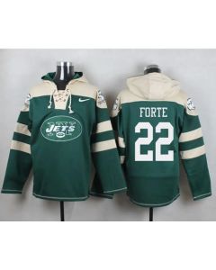 Jets #22 Matt Forte Green Player Pullover NFL Hoodie