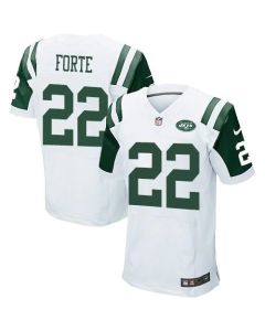 Jets #22 Matt Forte White Men's Stitched NFL Elite Jersey