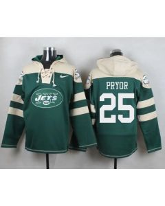 Jets #25 Calvin Pryor Green Player Pullover NFL Hoodie