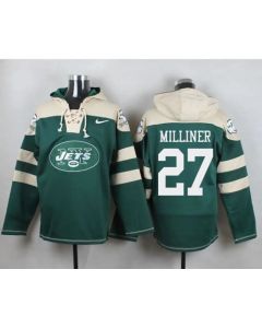 Jets #27 Dee Milliner Green Player Pullover NFL Hoodie