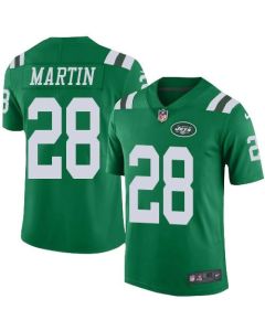 Jets #28 Curtis Martin Green Men's Stitched NFL Elite Rush Jersey