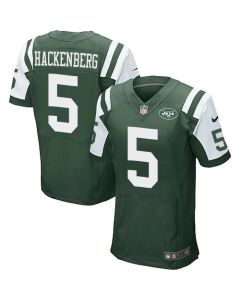 Jets #5 Christian Hackenberg Green Team Color Men's Stitched NFL Elite Jersey
