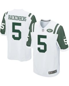 Jets #5 Christian Hackenberg White Youth Stitched NFL Elite Jersey