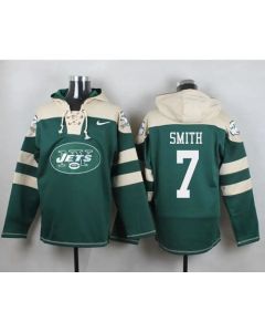 Jets #7 Geno Smith Green Player Pullover NFL Hoodie