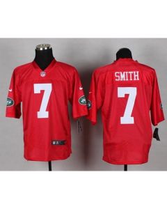 Jets #7 Geno Smith Red Men's Stitched NFL Elite QB Practice Jersey
