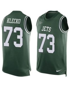 Jets #73 Joe Klecko Green Team Color Men's Stitched NFL Limited Tank Top Jersey