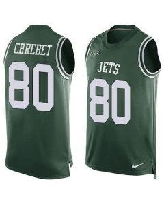 Jets #80 Wayne Chrebet Green Team Color Men's Stitched NFL Limited Tank Top Jersey
