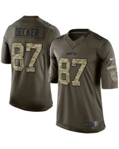 Jets #87 Eric Decker Green Youth Stitched NFL Limited Salute to Service Jersey
