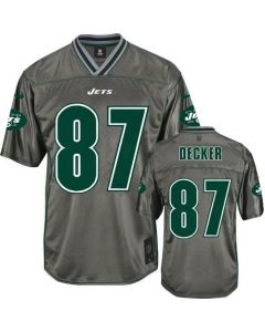 Jets #87 Eric Decker Grey Men's Stitched NFL Elite Vapor Jersey
