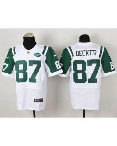 Jets #87 Eric Decker White Men's Stitched NFL Elite Jersey