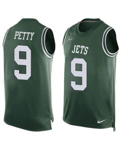 Jets #9 Bryce Petty Green Team Color Men's Stitched NFL Limited Tank Top Jersey