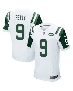 Jets #9 Bryce Petty White Men's Stitched NFL Elite Jersey