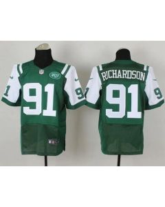 Jets #91 Sheldon Richardson Green Team Color Men's Stitched NFL Elite Jersey