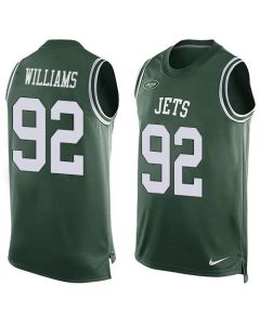 Jets #92 Leonard Williams Green Team Color Men's Stitched NFL Limited Tank Top Jersey
