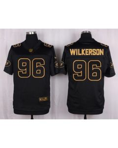 Jets #96 Muhammad Wilkerson Black Men's Stitched NFL Elite Pro Line Gold Collection Jersey