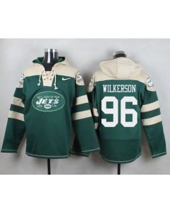 Jets #96 Muhammad Wilkerson Green Player Pullover NFL Hoodie