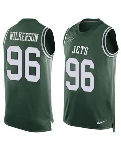 Jets #96 Muhammad Wilkerson Green Team Color Men's Stitched NFL Limited Tank Top Jersey