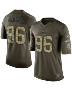 Jets #96 Muhammad Wilkerson Green Youth Stitched NFL Limited Salute to Service Jersey