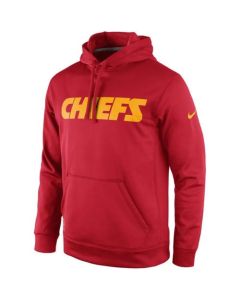 Kansas City Chiefs KO Wordmark Performance Hoodie Red