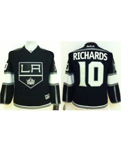 Kings #10 Mike Richards Black Home Stitched Youth NHL Jersey