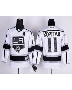 Kings #11 Anze Kopitar White Road Stitched Youth NHL Jersey