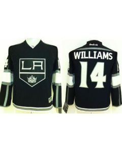 Kings #14 Justin Williams Black Home Stitched Youth NHL Jersey