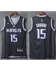 Kings #15 DeMarcus Cousins Black New Stitched NBA Jersey