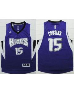 Kings #15 DeMarcus Cousins Purple Revolution 30 Stitched NBA Jersey