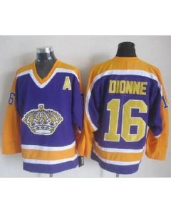 Kings #16 Marcel Dionne Purple CCM Throwback Stitched NHL Jersey