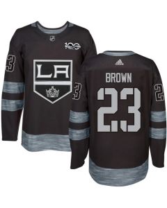 Kings #23 Dustin Brown Black 1917-2017 100th Anniversary Stitched NHL Jersey