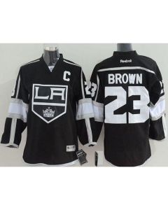 Kings #23 Dustin Brown Black Home Stitched Youth NHL Jersey