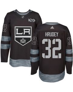 Kings #32 Kelly Hrudey Black 1917-2017 100th Anniversary Stitched NHL Jersey