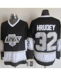 Kings #32 Kelly Hrudey Black CCM Throwback Stitched NHL Jersey