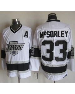 Kings #33 Marty Mcsorley White CCM Throwback Stitched NHL Jersey