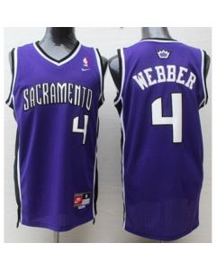 Kings #4 Chris Webber Purple Throwback Stitched NBA Jersey