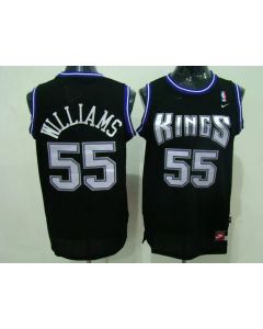 Kings #55 Jason Williams Stitched Black NBA Jersey