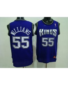 Kings #55 Jason Williams Stitched Purple NBA Jersey
