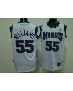 Kings #55 Jason Williams Stitched White NBA Jersey