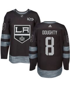 Kings #8 Drew Doughty Black 1917-2017 100th Anniversary Stitched NHL Jersey