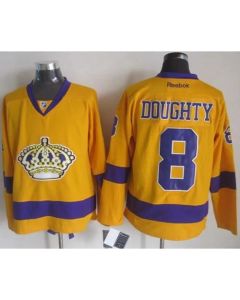 Kings #8 Drew Doughty Gold Alternate Stitched NHL Jersey