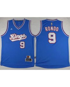 Kings #9 Rajon Rondo New Light Blue Stitched NBA Jersey