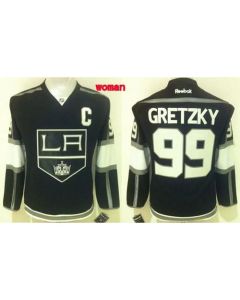 Kings #99 Wayne Gretzky Black Home Women's Stitched NHL Jersey