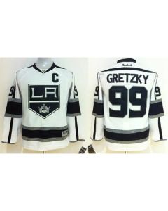 Kings #99 Wayne Gretzky White Road Stitched Youth NHL Jersey