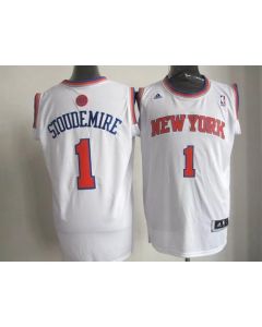 Knicks #1 Amare Stoudemire White Home New 2012-13 Season Stitched NBA Jersey