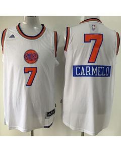 Knicks #7 Carmelo Anthony White 2014-15 Christmas Day Stitched NBA Jersey
